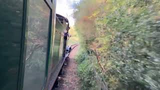 Window Hanging Beachy Head, with 6 on, Kingscote to Holden Summit, Bluebell Railway 05/10/24