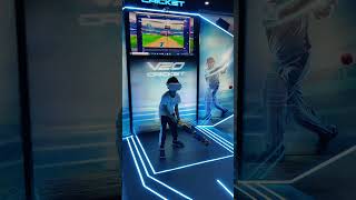 Virtual cricket playing #AMBMall