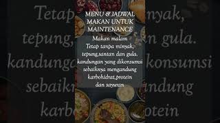 menu dan jadwal untuk maintenance #viral #shorts #short #health #diet #food