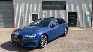 Audi A4 2.0 Tdi 40 Black Edition Quattro Avant Finished in Ascari Blue