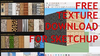 how to download free texture for sketchup | free textures | sketchup