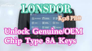 Lonsdor K518 Pro Unlock Genuine/OEM Chip Type 8A Keys- EOBDTool.co.uk