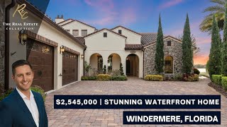 Inside a $2.545M Custom Waterfront Windermere Home | Florida Real Estate