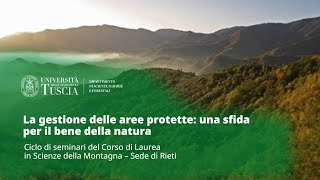 🖥️ WEBINAR | LA GESTIONE DELLE AREE PROTETTE: UNA SFIDA PER IL BENE DELLA NATURA