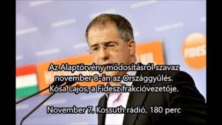 Kósa Lajos a Kossuth rádióban: 3,3 millióan szavaztak a letelepedési kötvények ellen