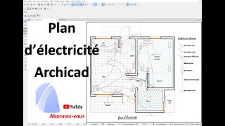 PLAN D'ELECTRICITE AVEC ARCHICAD