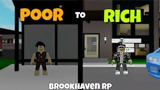 POOR to RICH In Roblox Brookhaven RP (sadness)