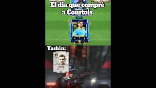 Creo que a Yashin no le gustó ser reemplazado en Fc Mobile por Courtuois #fcmobile #juegos #futbol