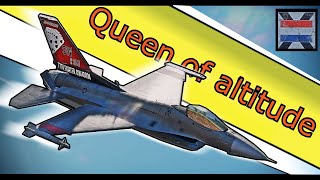 High altitude F-16C BVR | WarThunder Sim