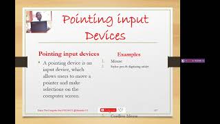 NC Senior One Lesson 31 Text, Pointing, imaging input devices