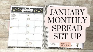 ✨January 2023 Monthly Spread✨ | Budget Planner Set-Up | TyBudgets 💸