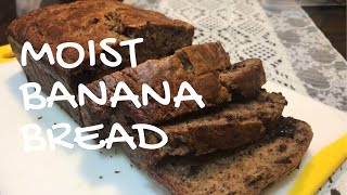 HOW TO BAKE MOIST BANANA BREAD | THE ULTIMATE MOIST BANANA BREAD! 🍌🍞