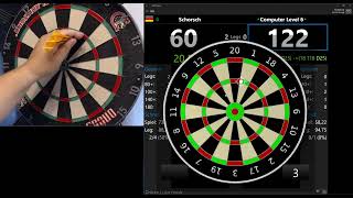 Schorsch vs DartsScorer  Level 6    #darts #video #videos