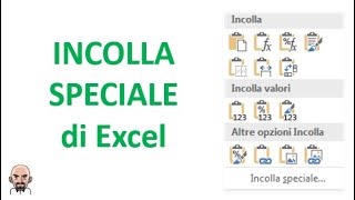 Incolla speciale di Excel