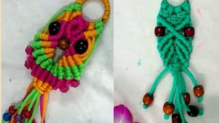 2pattern Macrame Owl  Keychain| How To Make Macrame Owl 🦉