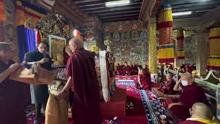 His Holiness Kyabgon Sakya Gongma Trichen Rinpoche visited KuenchokSum Shedra in Bumthang Bhutan