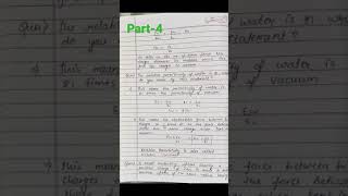 PHYSICS Class-12 (PERMITTIVITY & RELATIVE PERMITTIVITY) With Questions #notes #shorts..