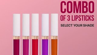 MyGlamm LIT Liquid Matte Lipstick at ₹1 only || 3 Lipsticks at Rs. 1