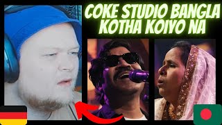 GERMAN Musician reacts | 🇧🇩 Kotha Koiyo Na - Coke Studio Bangla