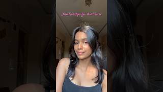 Easy Hairstyle for Short Hair! #hairstyle#shorthair#easyhairstyle#shortvideo