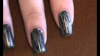 applicazione nail art cracking top coat di essence