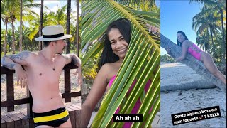 Carlinhos apronta todas com Amanda na praia