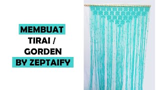 Tutorial Macrame Membuat Tirai Atau Gorden Dari Tali Kur