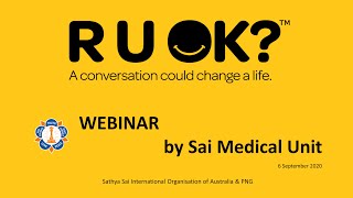 RU OK Webinar | Sai Health Week 2020 | 6 September