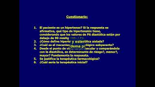 UT 3 Presentacion y determinacion de la HTA Prof Dr  Iermoli