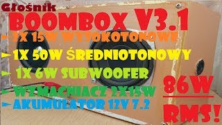 Głośnik bezprzewodowy Bluetooth  Boombox Wersja 3.1 - Finalna?