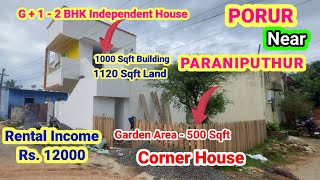 Porur Near Paraniputhur Resale House for sale | Rental income Rs.12000