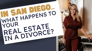 Who keeps the house in a divorce in San Diego?