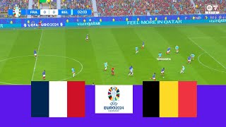 FRANCE vs BELGIUM - EURO 2024 | FULL MATCH ALL GOALS | FC 24 GAMEPLAY