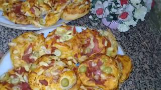 ميني بيتزا 🍕زي الأفران وبطريقه ولا احلي من كدا