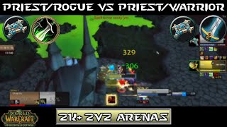 Priest/Rogue v Priest/Warrior | TBC Classic S1 | 2k+ 2v2 Arena | Lunyx