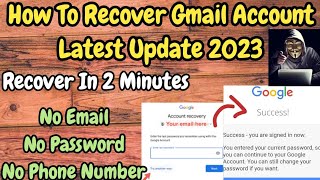 Live |How To Recover Gmail Account Latest Update 2023 | Google Account Recovery Within 2 Minutes |