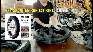 Wow Besar Banget Ban Luar Sepeda 26 x 4.0 Fat Bike Fat Man