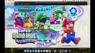 Playing "Super Mario Bros. Wonder" on RyujinX emulator with M1 Mac