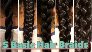 5 Basic Hair Braids for Long Hair