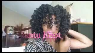 Water Only Hair Washing (Bantu Knot Out)