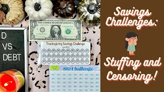 Savings Challenge Sunday: stuffing & censoring 🙈 (& lots of chatting) | Starting 2 new challenges