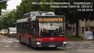 Autobus Wien - Mitfahrt NL 243 M12 (Linie 69A)