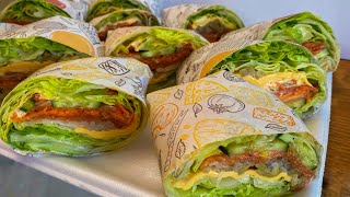 (طريقة عمل سندويتشات بدون خبز ( صحية وشهية  | How to Make Lettuce Wrap