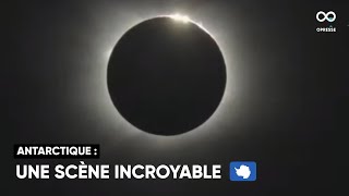 Une spectaculaire éclipse solaire totale apporte une rare obscurité en Antarctique