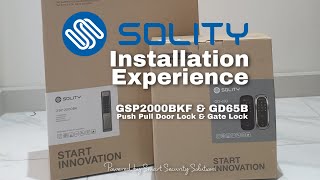 Solity Installation Experience GSP2000BKF & GD65B