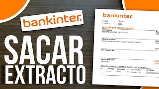 ✅Como SACAR Un Extracto Bancario De Bankinter (Guía Completa En Español)🔴