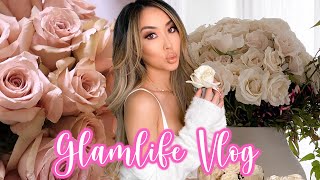 GlamLife Vlog 8 | How I take Photos alone, KKW Flower Class, Fitness Tips