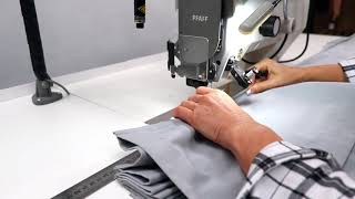 KJW 91 v 2 machine for sewing-in rings onto Roman blind