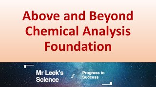 16 Chemical Analysis Foundation Questions