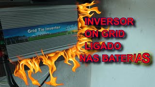 Energia solar | Liguei o inversor on grid nas baterias para injetar na rede